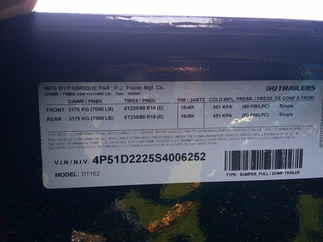 2025 PJ Trailer 83x16 DT Dump DTJ1672BSSK