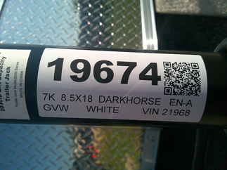 2025 Darkhorse 8.5x18  Enclosed Car Hauler DHW8.5X18TA35