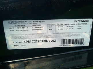 2026 PJ Trailer 83x18 CD Equipment CDC1872BSUK
