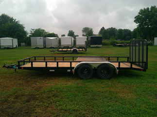 2026 PJ Trailer 83x18 UL Utility UL21832ESBK