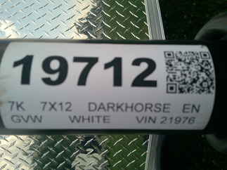 2025 Darkhorse 7x12  Enclosed Cargo DHW7X12TA35