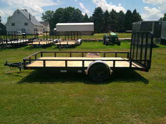 2026 PJ Trailer 83x14 U8 Single Axle Utility U821431DSBK
