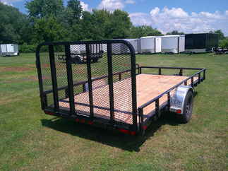 2026 PJ Trailer 83x14 U8 Single Axle Utility U821431DSBK