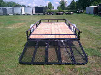 2026 PJ Trailer 83x14 U8 Single Axle Utility U821431DSBK