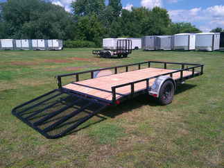2026 PJ Trailer 83x14 U8 Single Axle Utility U821431DSBK