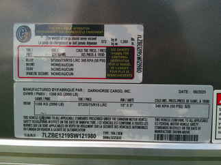 2025 Darkhorse 6.5x12  Enclosed Cargo DHW6.5X12SA30