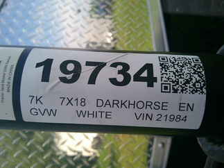 2025 Darkhorse 7x18  Enclosed Cargo DHW7X18TA35