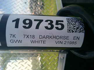 2025 Darkhorse 7x18  Enclosed Cargo DHW7X18TA35