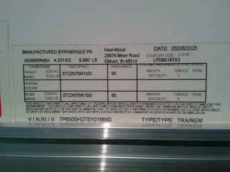 2025 Haul-About 8.5x18  Enclosed Car Hauler LPD8518TA3