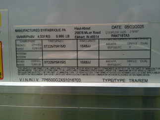 2025 Haul-About 7x16  Enclosed Cargo PAN716TA3