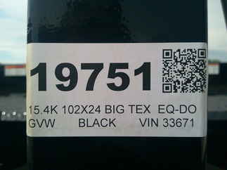 2026 Big Tex 102x24  Equipment Deckover 14OA-24D3A-FRBK