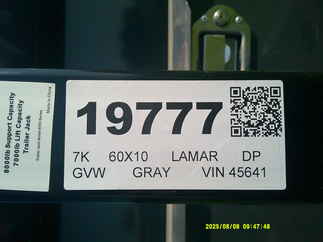 2026 Lamar 60x10  Dump DS601017