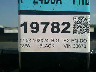 2026 Big Tex 102x24  Equipment Deckover 16OA-24D3A-FRBK