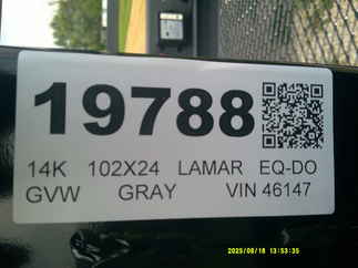 2026 Lamar 102x24  Equipment Deckover F8022427