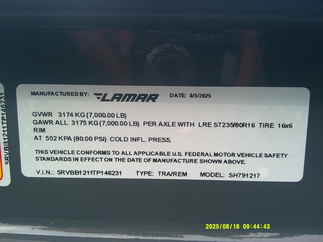 2026 Lamar 79x12  Equipment Tilt SH791217