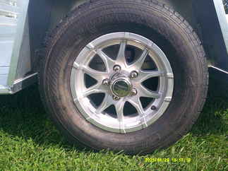 2026 Aluma 68x10  Aluminum Single Axle Utility 6810S-BT