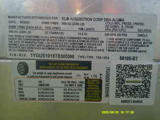 2026 Aluma 68x10  Aluminum Single Axle Utility 6810S-BT