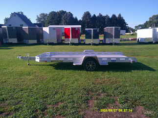 2026 Aluma 78x14  Aluminum Single Axle Utility 7814TILT-S-TR