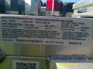 2026 Aluma 78x14  Aluminum Single Axle Utility 7814TILT-S-TR