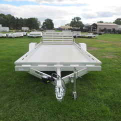 2026 Aluma 78x15  Aluminum Single Axle Utility 7815S-EL-BT-TR