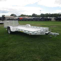 2026 Aluma 78x15  Aluminum Single Axle Utility 7815S-EL-BT-TR