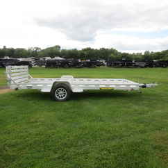 2026 Aluma 78x15  Aluminum Single Axle Utility 7815S-EL-BT-TR