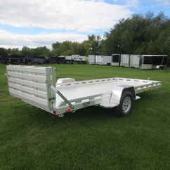 2026 Aluma 78x15  Aluminum Single Axle Utility 7815S-EL-BT-TR