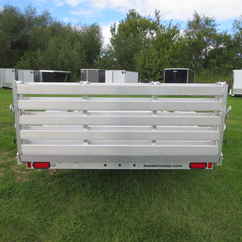 2026 Aluma 78x15  Aluminum Single Axle Utility 7815S-EL-BT-TR