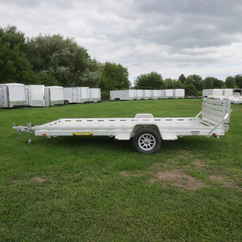 2026 Aluma 78x15  Aluminum Single Axle Utility 7815S-EL-BT-TR