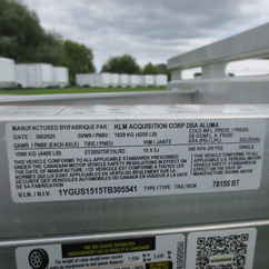 2026 Aluma 78x15  Aluminum Single Axle Utility 7815S-EL-BT-TR