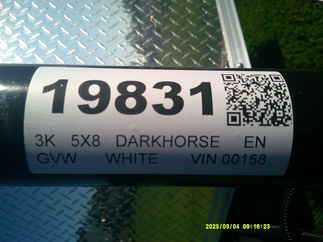2026 Darkhorse 5x8  Enclosed Cargo DHW5X8SA30