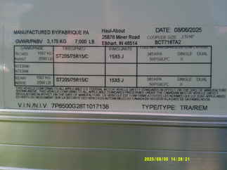 2026 Haul-About 7x16  Enclosed Cargo BCT716TA2