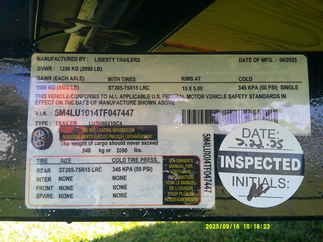 2026 Liberty 60x10  Single Axle Utility LU3K10X60