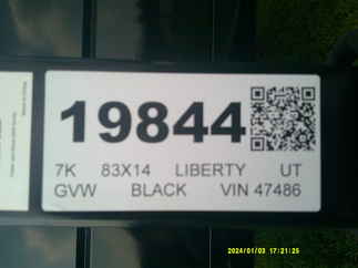 2026 Liberty 83x14  Utility LU7K83X14VC