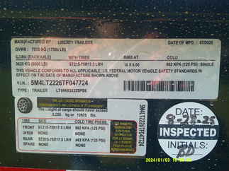 2026 Liberty 83x22  Equipment Tilt LT16K83X22SPB8WF