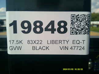 2026 Liberty 83x22  Equipment Tilt LT16K83X22SPB8WF
