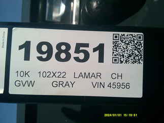 2026 Lamar 102x22  Equipment CC022225