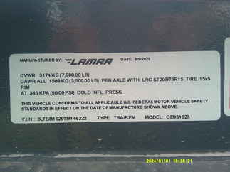 2026 Lamar 83x18  Car Hauler CE831823