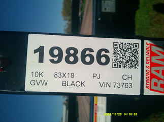 2026 PJ Trailer 83x18 CE Car Hauler CEJ1852BSNK