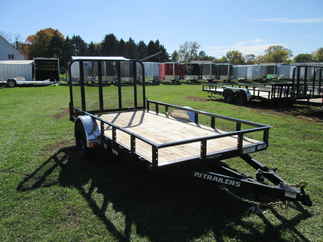 2026 PJ Trailer 77x12 U7 Single Axle Utility U721231DSGK