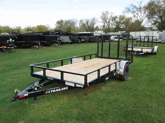 2026 PJ Trailer 77x14 U7 Single Axle Utility U721431DSGK