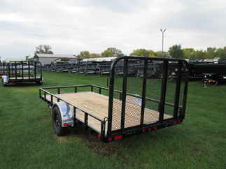 2026 PJ Trailer 77x14 U7 Single Axle Utility U721431DSGK