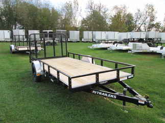 2026 PJ Trailer 77x14 U7 Single Axle Utility U721431DSGK