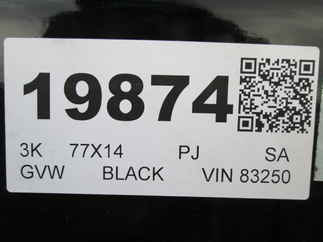 2026 PJ Trailer 77x14 U7 Single Axle Utility U721431DSGK