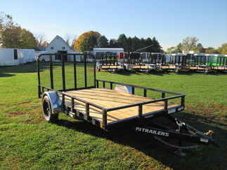 2026 PJ Trailer 83x12 U8 Single Axle Utility U821231DSBK