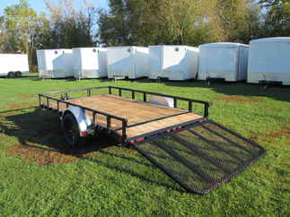 2026 PJ Trailer 83x12 U8 Single Axle Utility U821231DSBK