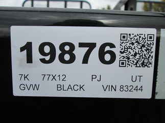 2026 PJ Trailer 77x12 UK Utility UK21232CSGK