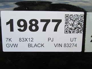 2026 PJ Trailer 83x12 UL Utility UL21232BSGK