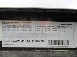 2026 PJ Trailer 83x14 UL Utility UL21432BSGK