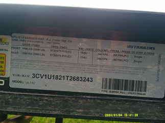 2026 PJ Trailer 83x14 UL Utility UL21432BSBK